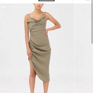 C/MEO COLLECTIVE YOUR ONLY ONE DRESS MOSS